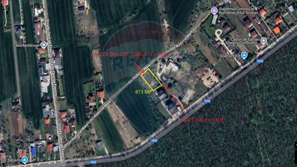 Land 872.43sqm Snagov / None