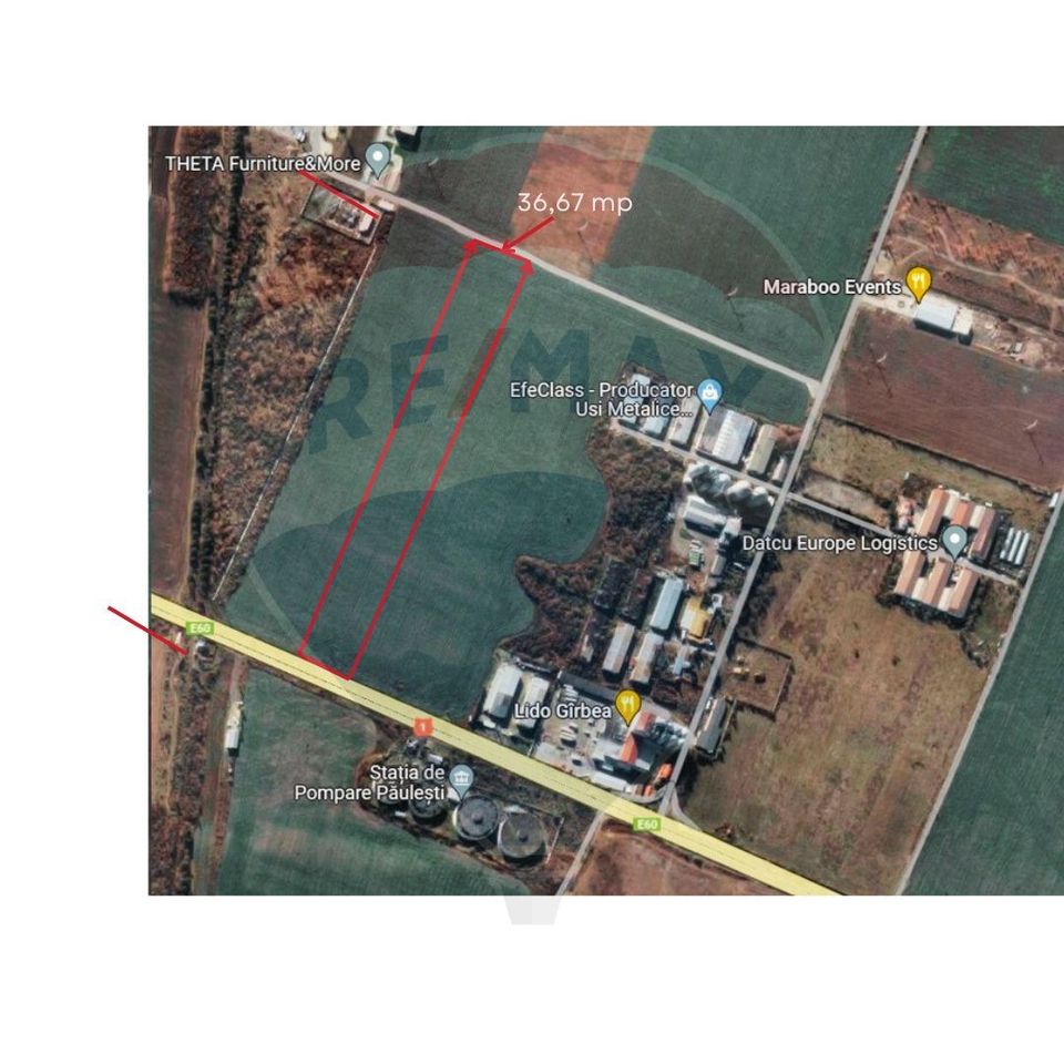 Land 19,999.86sqm Paulesti / Autostrada DN1