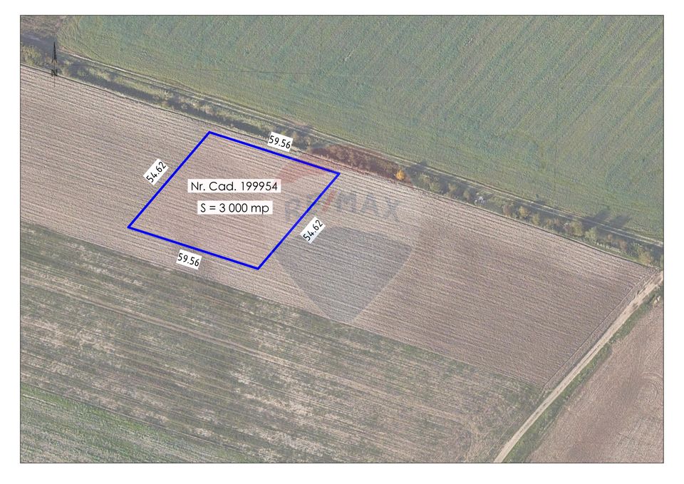 De Vânzare teren extravilan, 3000 mp, zona Aeroport