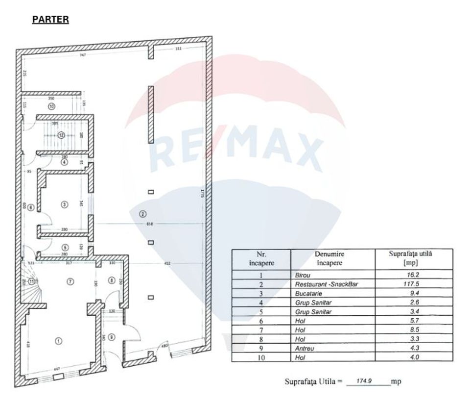 323.2sq.m Office Space for rent, Eminescu area