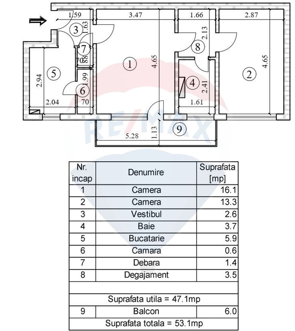 REZERVAT !  ! Apartament 2 camere str. Zizinului