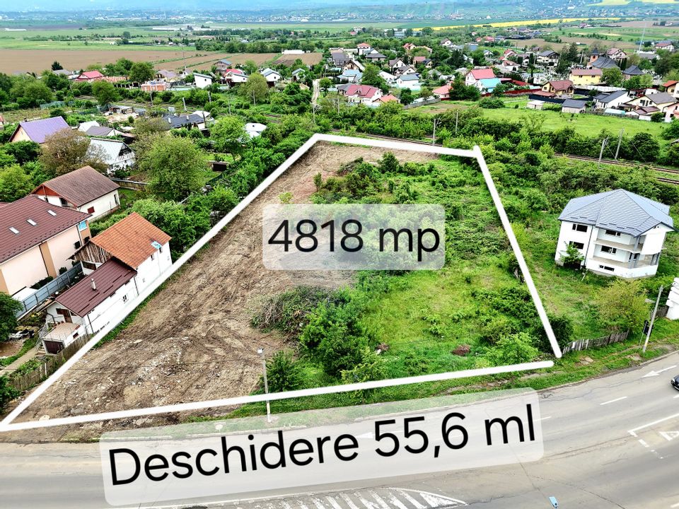 Teren 4,818 mp la strada principală în Gherăiești
