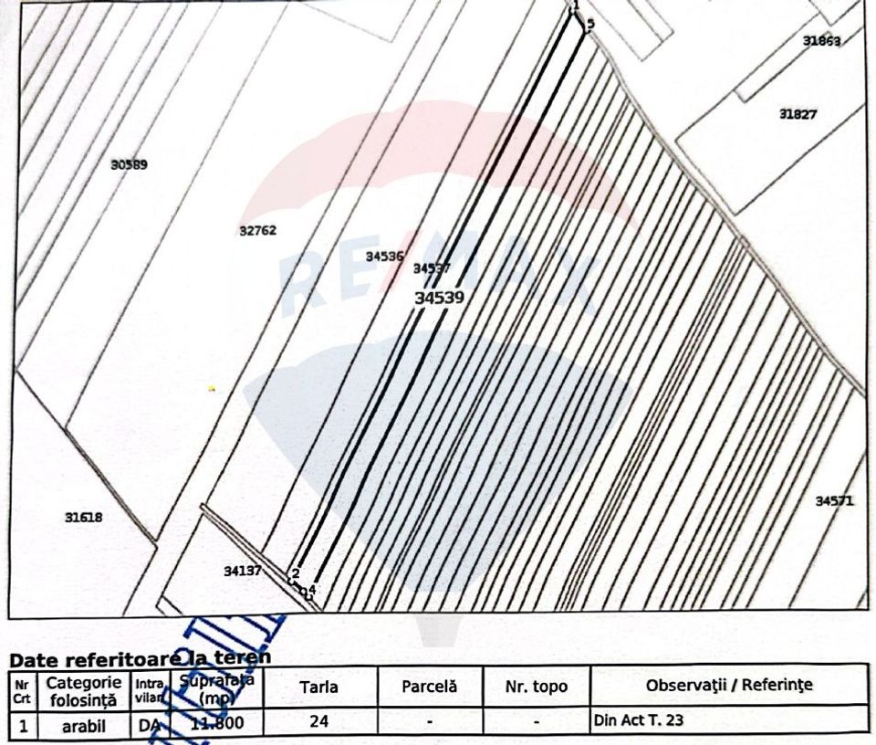 Plot of land Valea Plopilor 100 m distance from E70