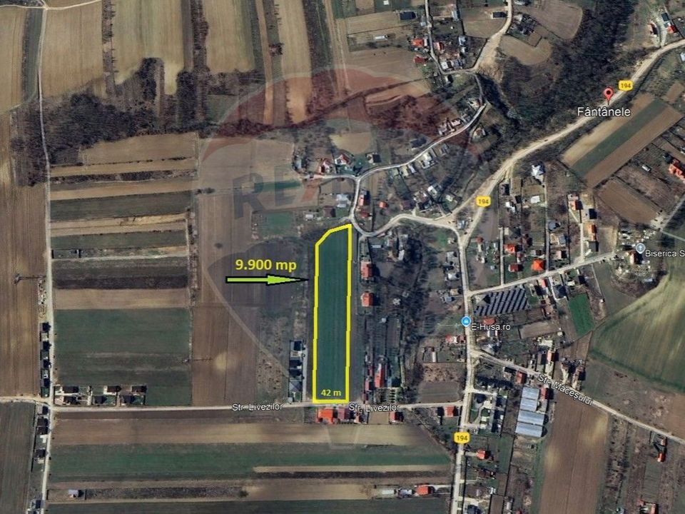 Land 9,900sqm Fantanele (Hemeius) / Strada drumul asfaltat Fantanele
