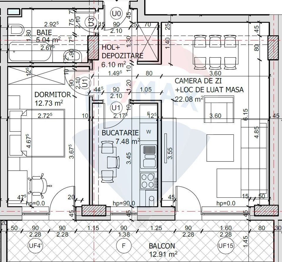 3 room Apartment for sale, Tomis Nord area