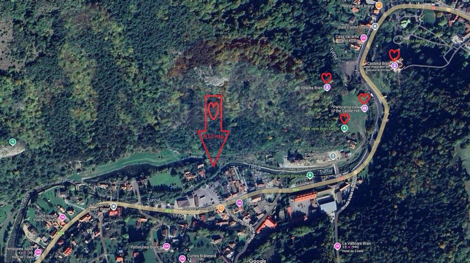 Teren de vanzare 912 mp Bran / Strada General Traian Mosoiu