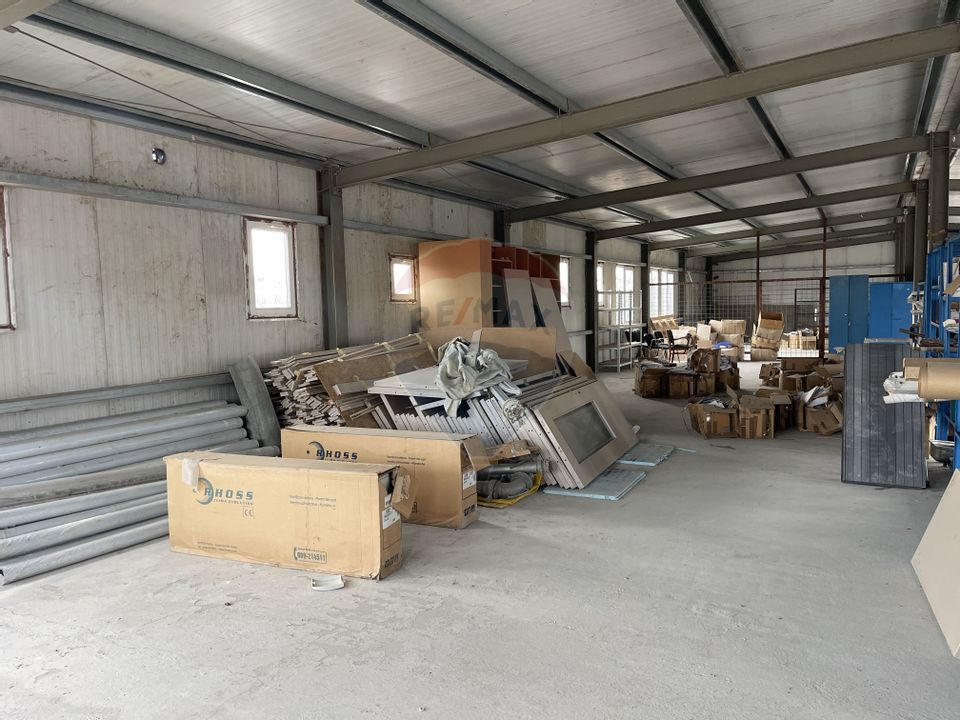 Hala 2 niveluri 750mp, teren 1200 mp | Industriilor, 23 August