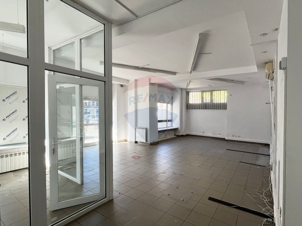 INCHIRIERE SPATIU COMERCIAL 100 mp–vitrină, vad excepțional – Unirii