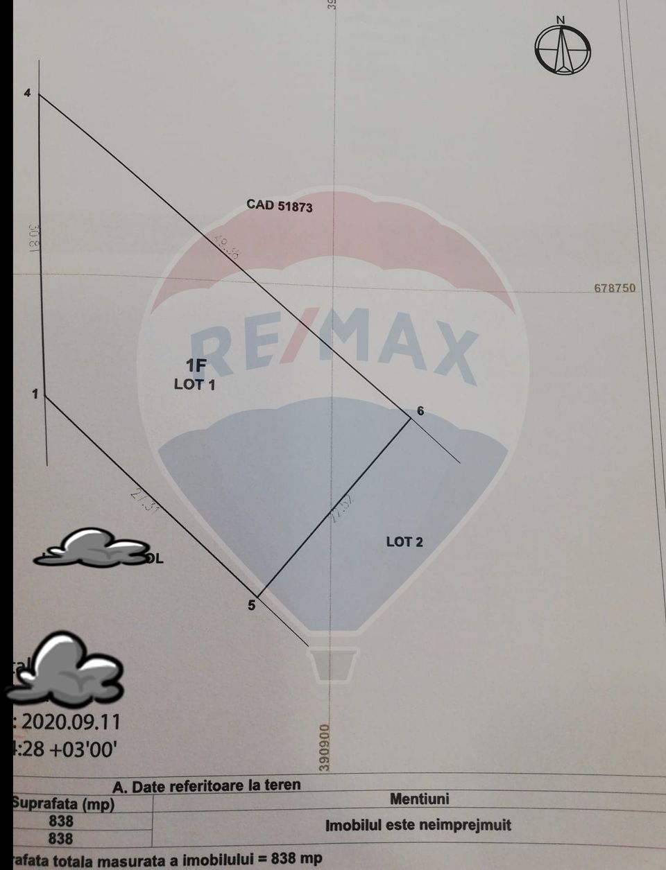 Land 838sqm Catalina / Strada Morii