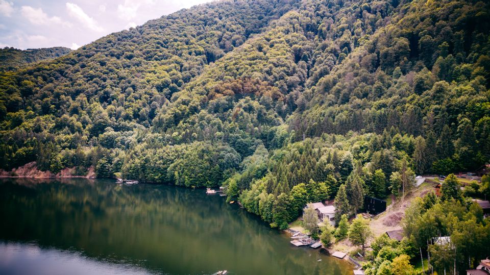 Vanzare casa de vacanta cu ponton privat la lac Tarnita