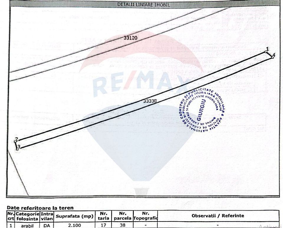 Land for sale Valea Plopilor, opening to the pond