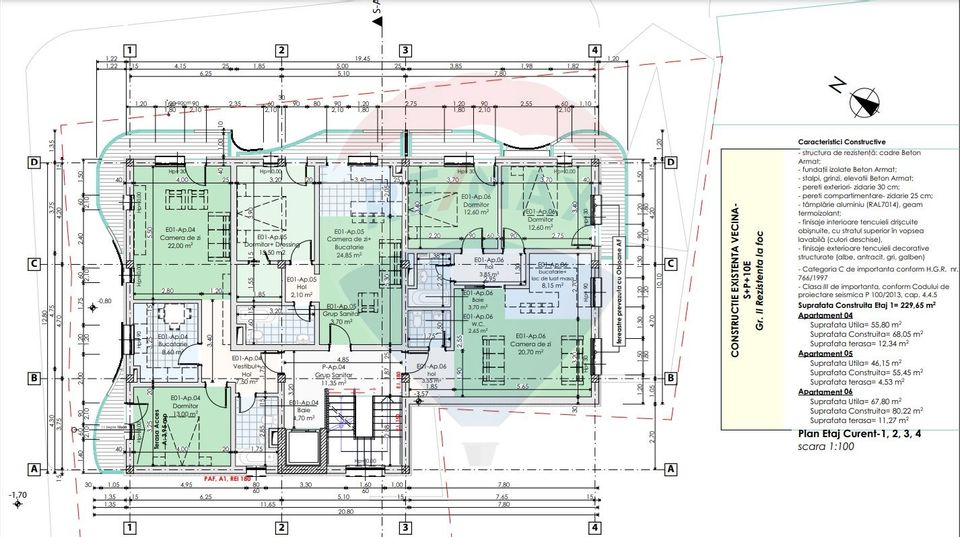 Teren 473 mp cu autorizatie de constructie S+P+5E+6ER