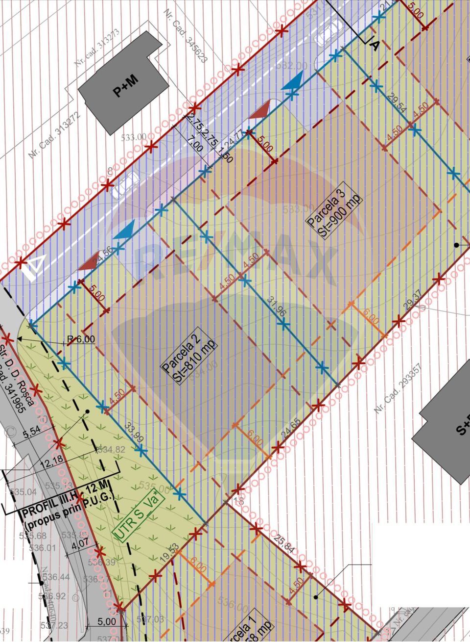 Teren 810 mp Cluj cu PUZ si HCL / Strada D.D. Rosca