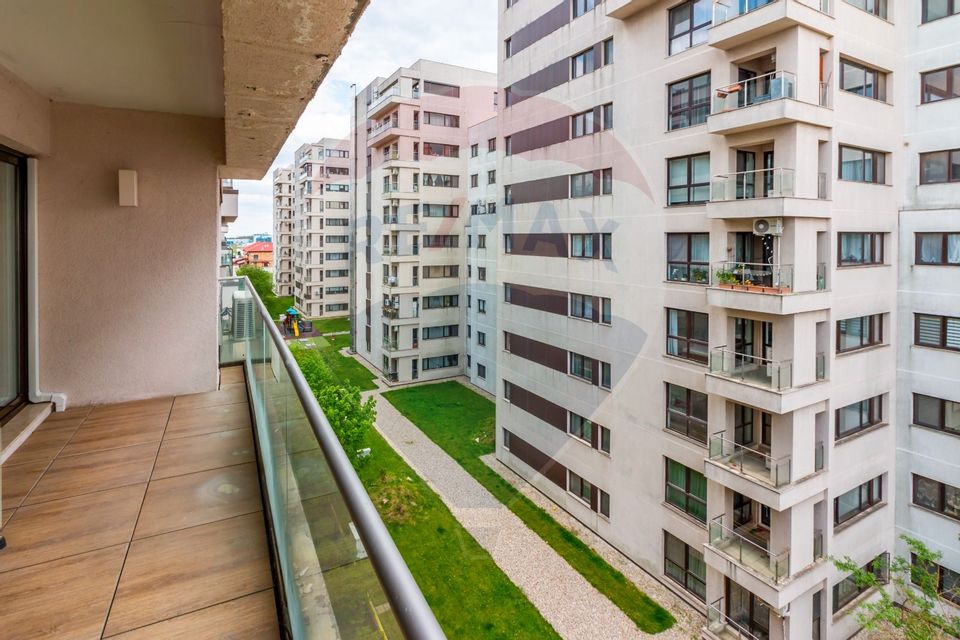 Apartament 3 camere de închiriat în Pipera, loc parcare, terasa 95mp