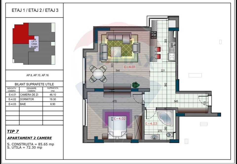 3 room Apartment for sale