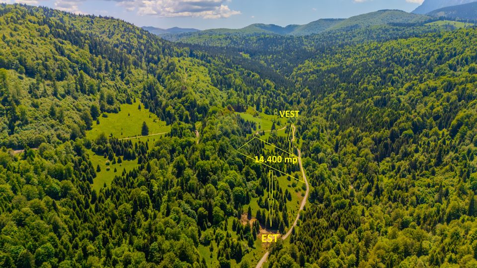 Teren extravlan 14,400mp Paraul Rece / Strada 3 brazi