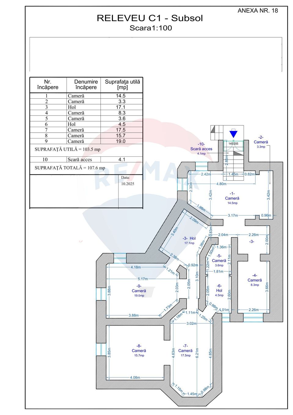 Casă D+P+E+M | 816 mp utili, 5 locuri parcare, Regina Maria