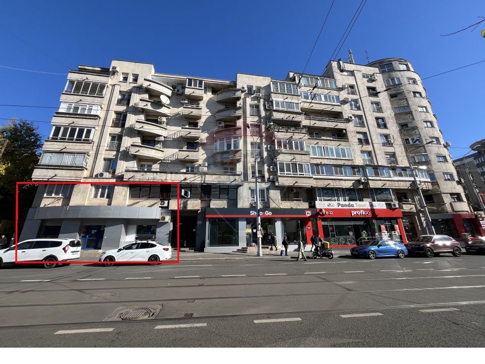 INCHIRIERE SPATIU COMERCIAL 100 mp–vitrină, vad excepțional – Unirii