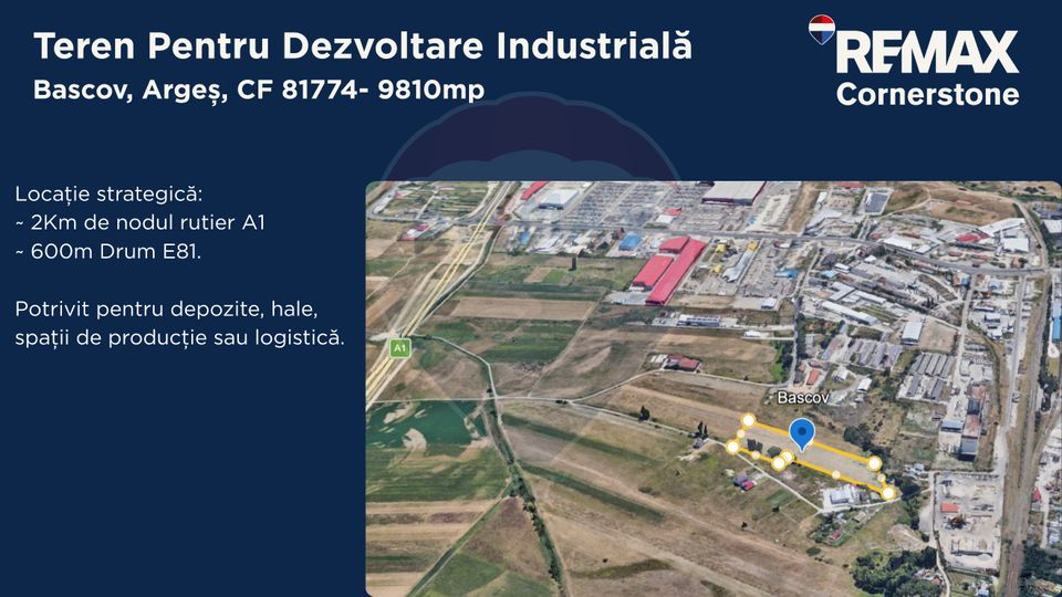 Land 9,810sqm Bascov / Calea Parcela