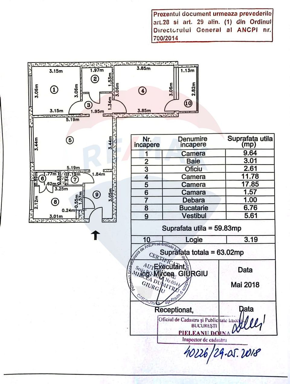 3-room apartment for sale in Dristor / Titan area