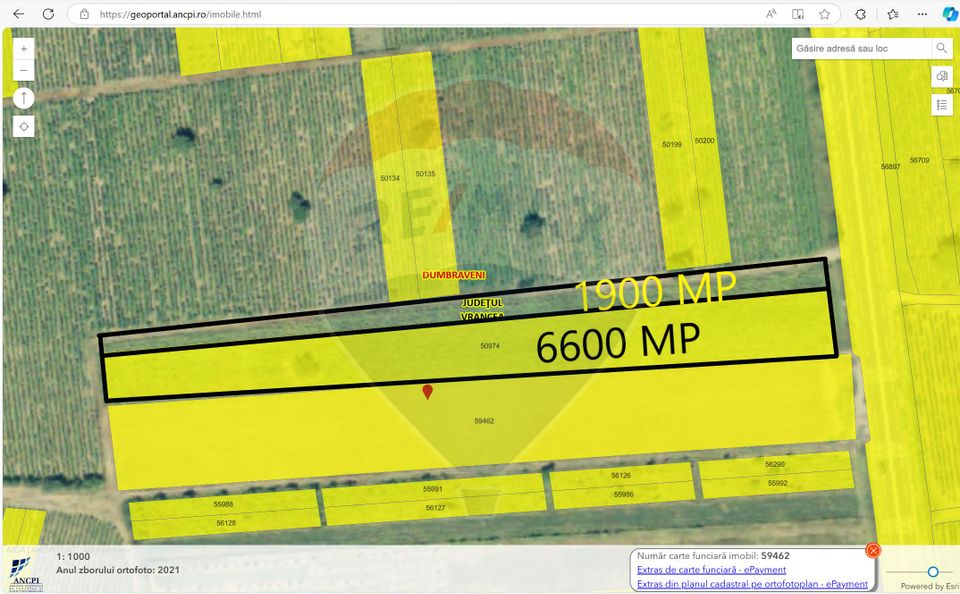 Teren 8500 mp cu intrare din E85