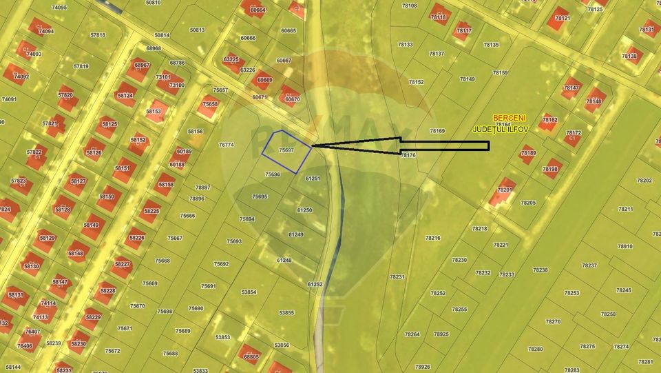 Land 409sqm Berceni / Mamina