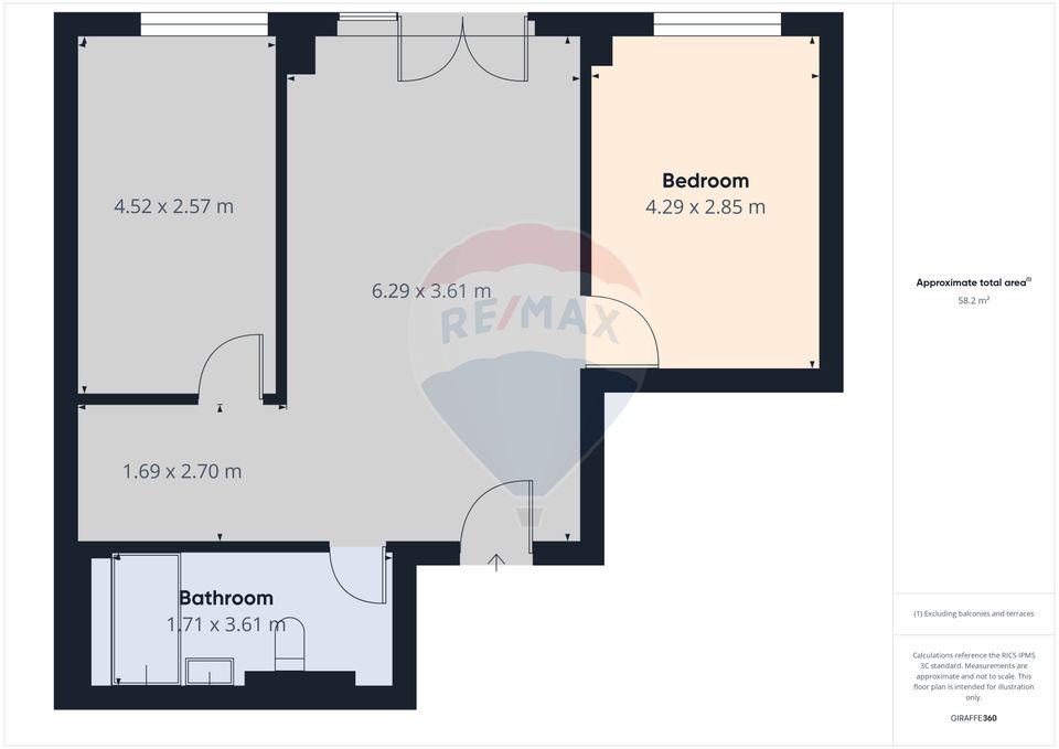 Apartament nelocuit cu priveliste deosebita|parcare|boxa