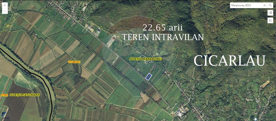 CICARLAU- la DN 1- teren intravilan DE VANZARE