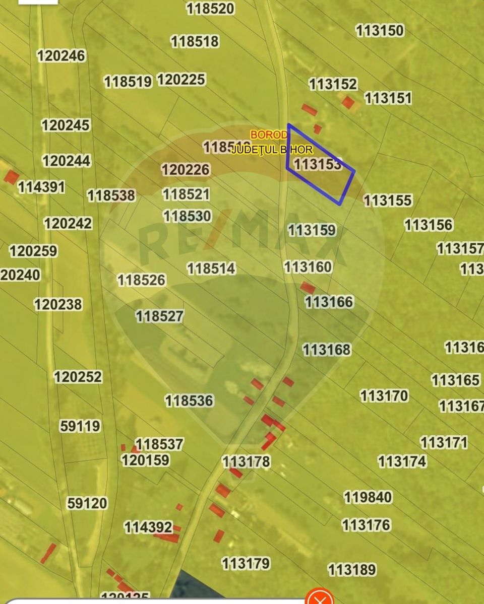 Teren intravilan 1700 mp, de vânzare Borod - Valea Mâscă