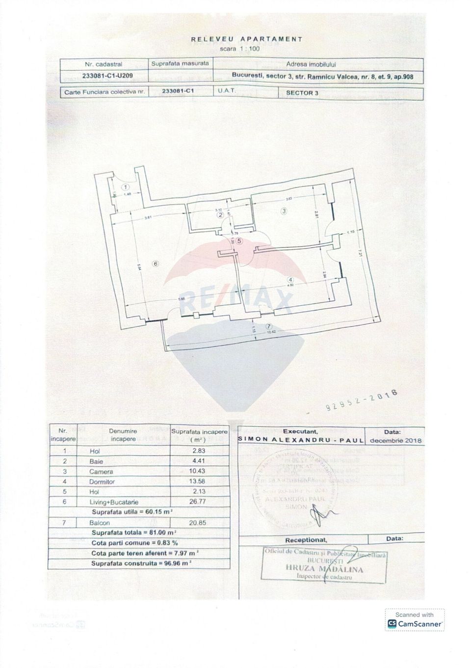 Apartament-3 camere de vânzare-Dristor - Loc de parcare inclus in preț