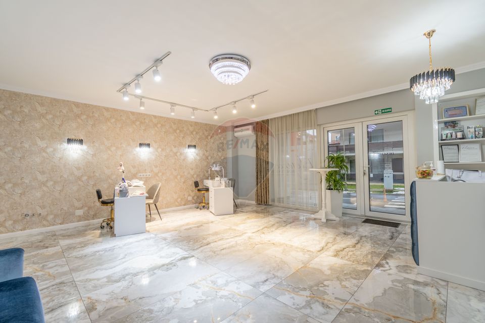 Spatiu comercial de 55.54mp de inchiriat in Buna Ziua, parcare inclusa