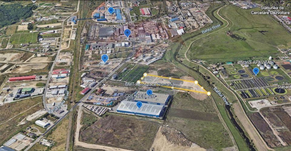 Urban Land 1.2 ha for Sale, Approved PUZ – IAȘI INDUSTRIAL AREA