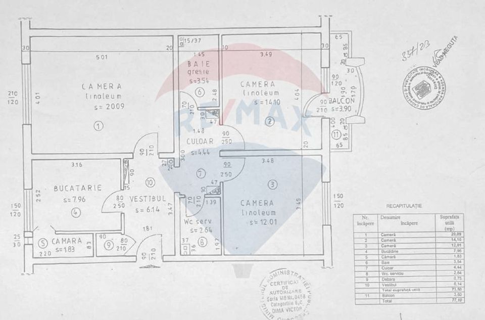 Apartament 3 camere de vanzare Timpuri Noi, Loc parcare ADP si Boxa