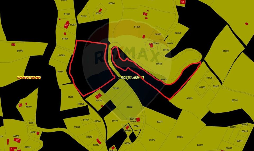 Teren intravilan, 8244 mp, Sat Ciocanu (com Dâmbovicioara)