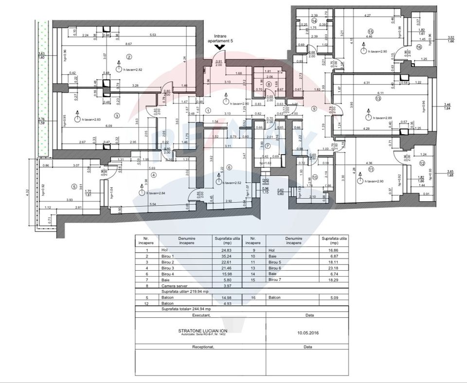 245sq.m Office Space for rent, Aviatorilor area