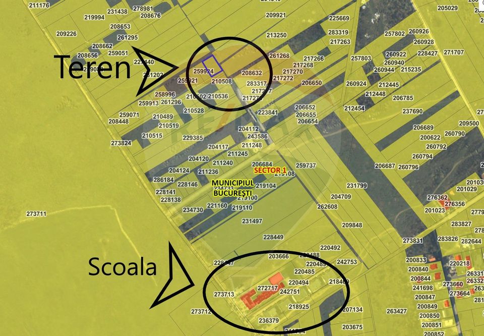 Land 930 sqm Sisesti/Piscul Mosului Road