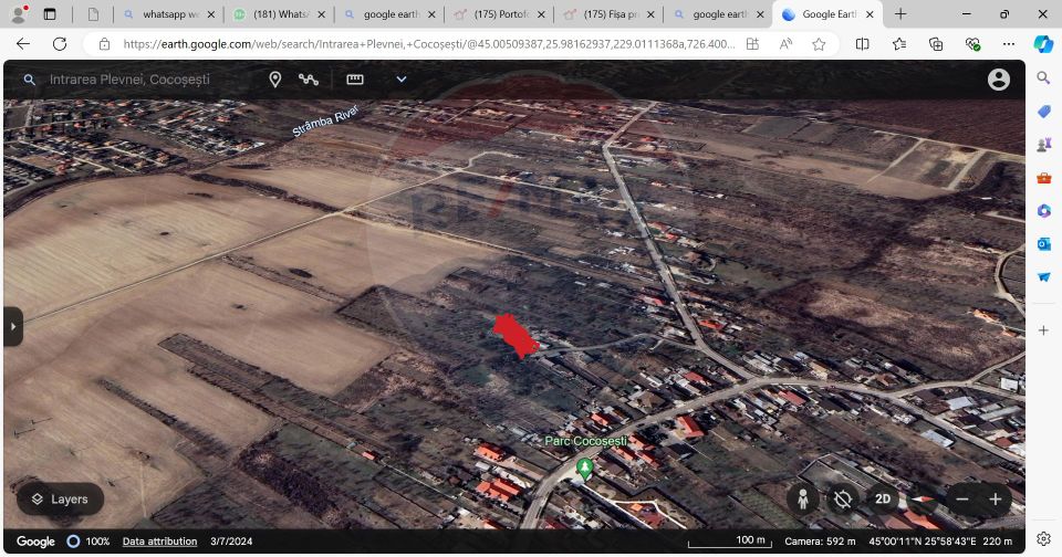 Land 2,200sqm Cocosesti / Intrarea Plevnei