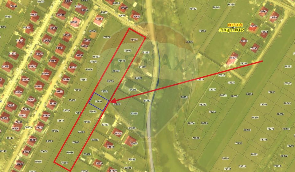 Land 308sqm Berceni / Mamina