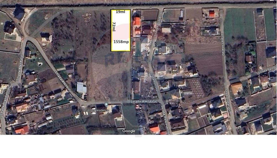 Land 1,558sqm Corbeanca / Strada Potcovarilor