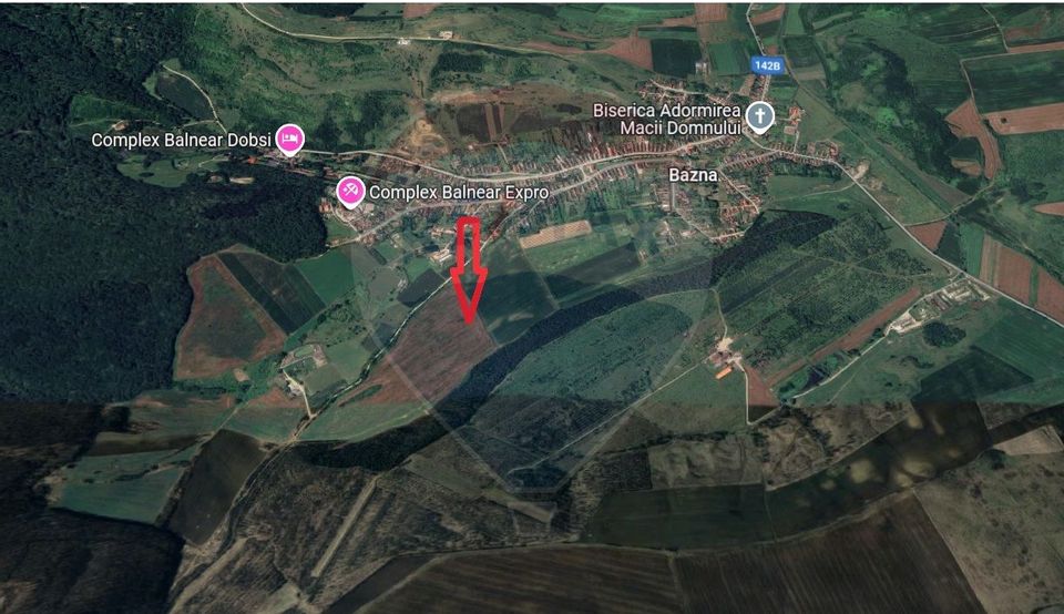 Teren 10.950 mp in apropierea Complexului Balnear Expro Bazna
