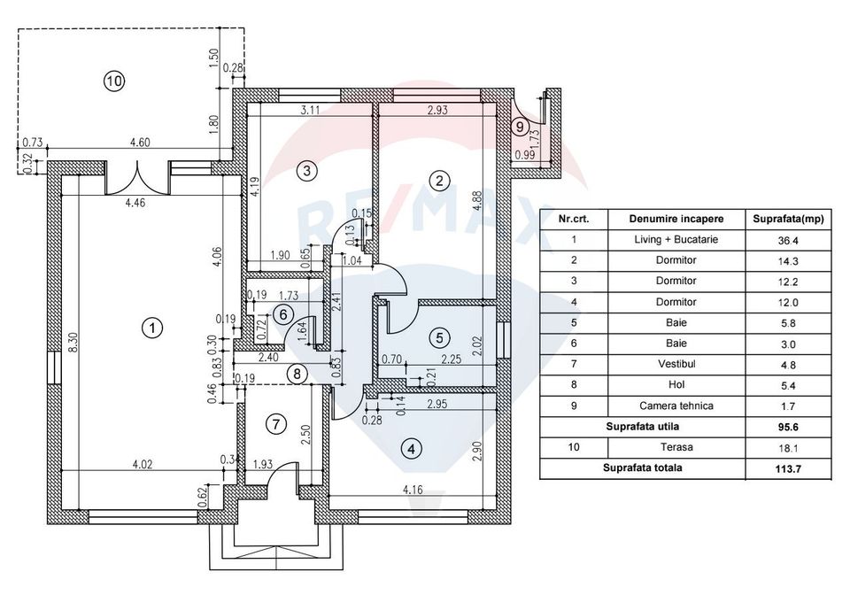 House on ground floor with terrace and courtyard, Tunari