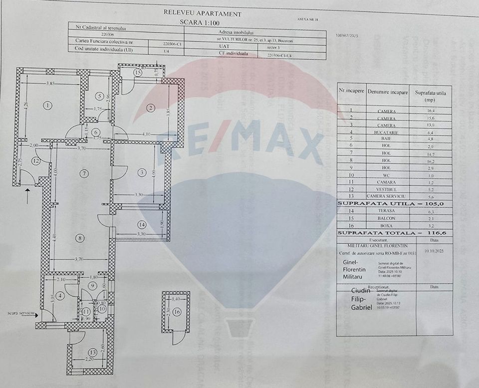 4 room Apartment for rent, Unirii area