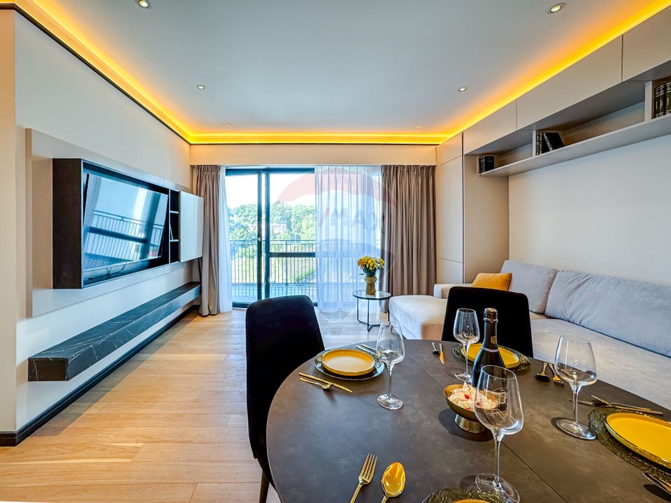 Apartament amenajat utilat I 2 camere & terasă în Park Line - Pipera