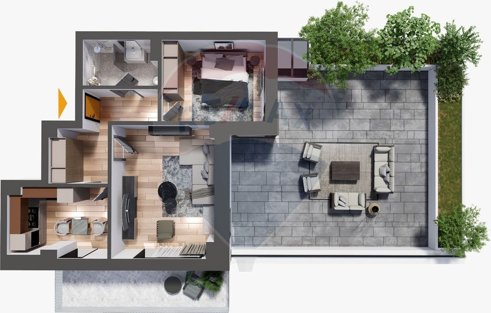 APARTAMENT CU 2 CAMERE - CUG - 0% COMISION