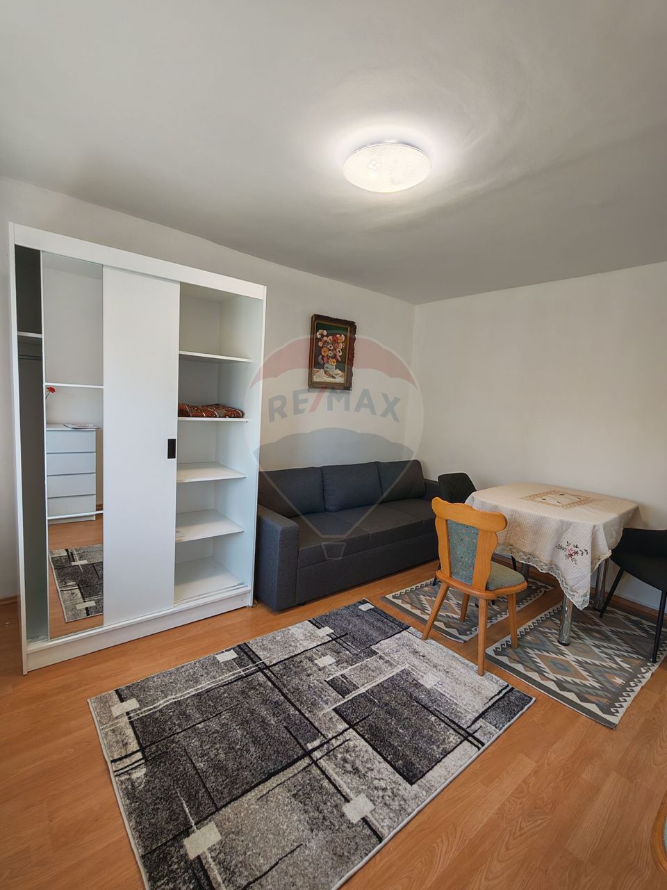 Garsonieră spațioasă cu balcon mare, Brazda, etaj 1