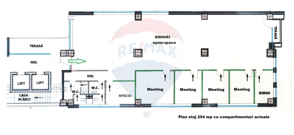 279sq.m Office Space for rent, Central area