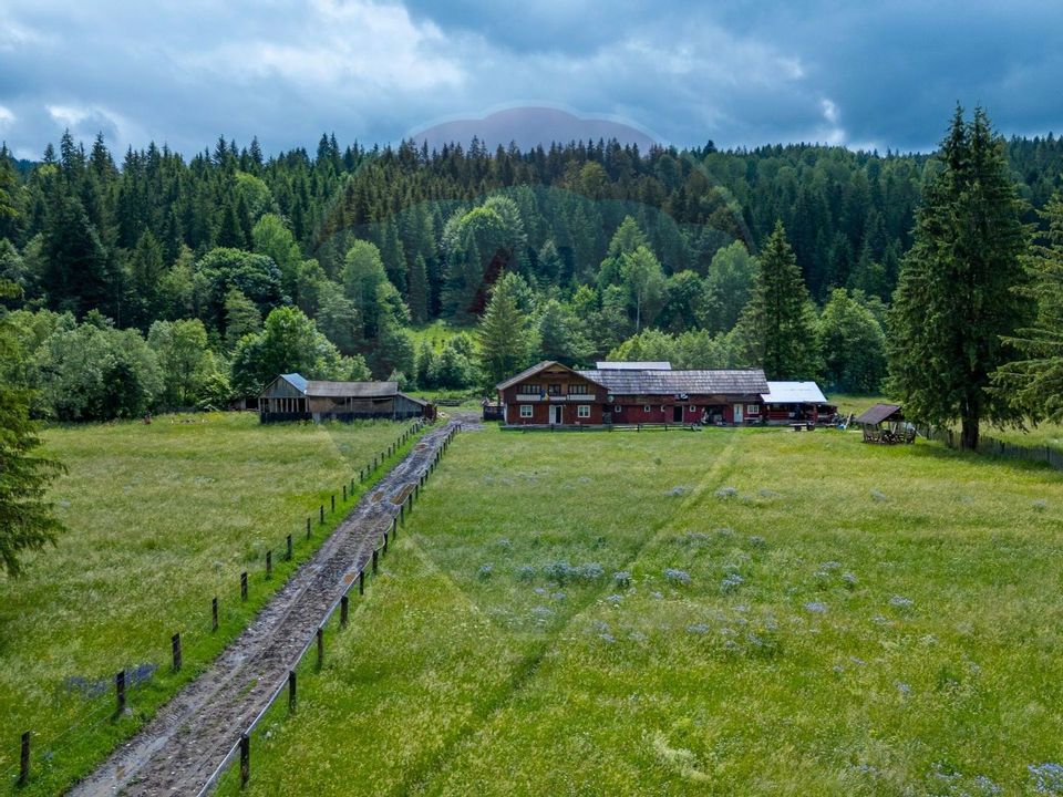 Fermă de vânzare, teren 21436 mp intravilan, Coșnea, Agăș