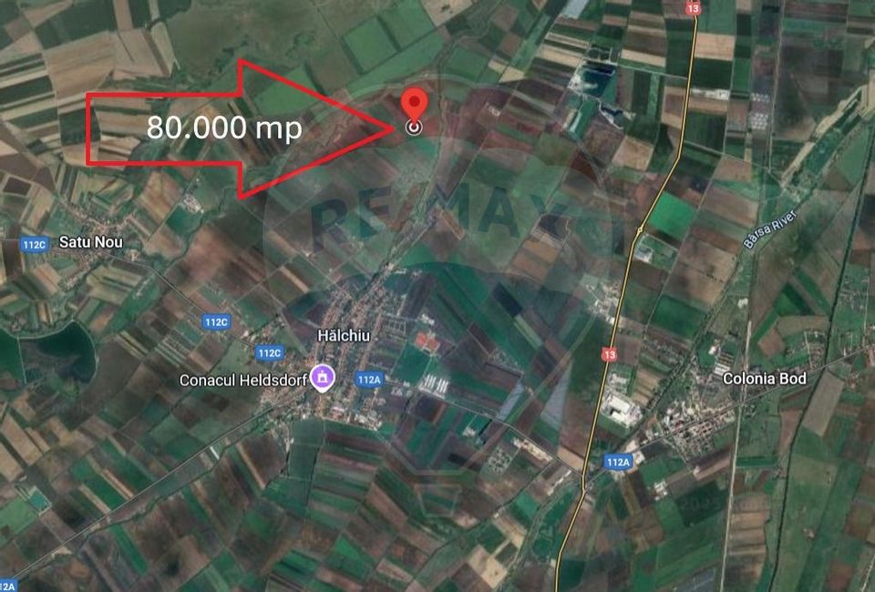 Land 80,000sqm Halchiu / Strada Feldioarei