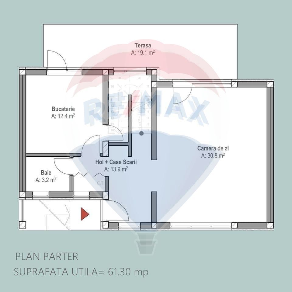 Casa într-un complex nou de 6 case înșiruite, 4 camere  zona centrala