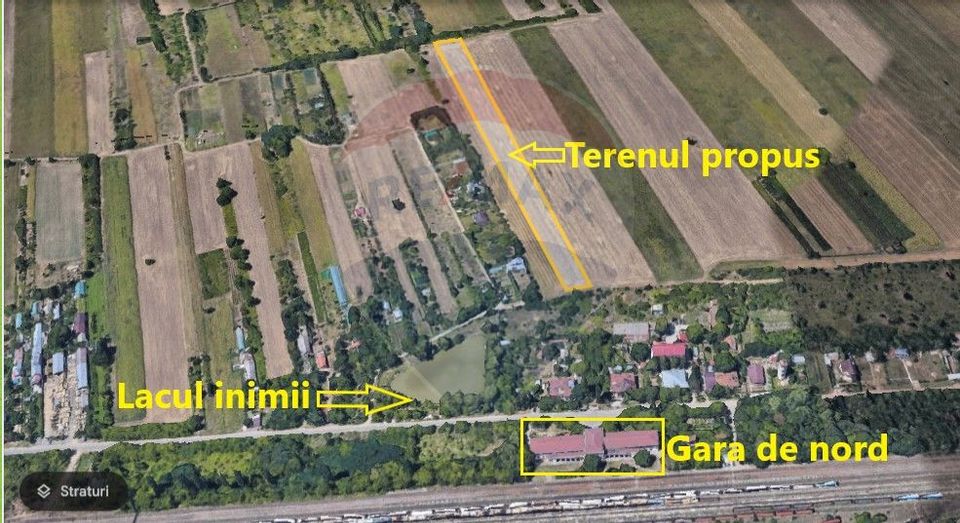 Teren 10000 mp gara Giurgiu Nord - oportunitate cartier rezidential